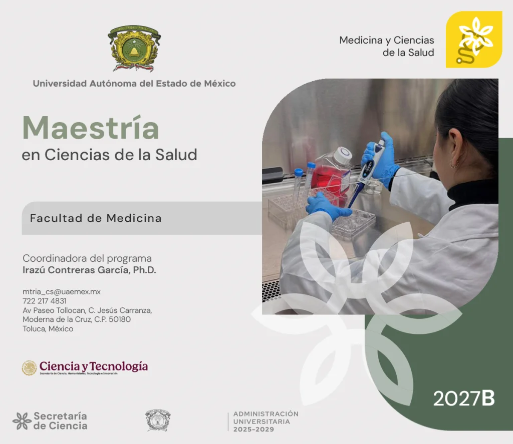 Maestría en Ciencias de la Salud, Convocatoria 2026B